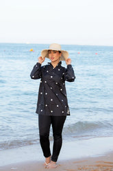 Rozamay Burkini Swimsuit-E014  Voile